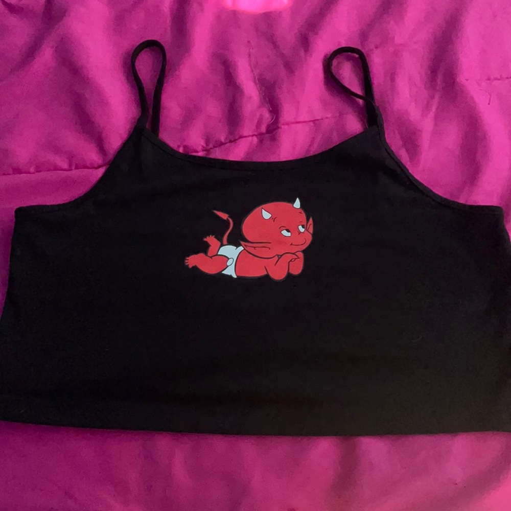black tank top